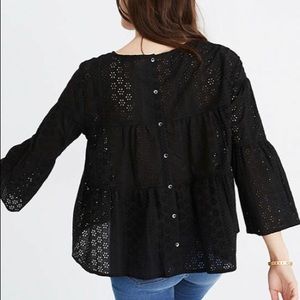MADEWELL NWT Eyelet Tiered Top, Size XXS!